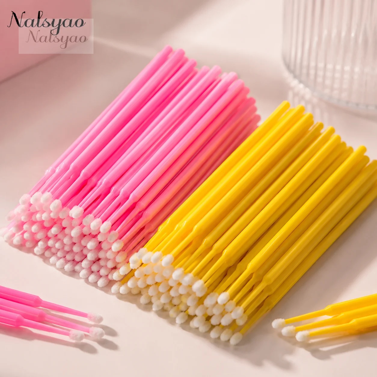 500pcs Eyelash Extension Clean - Micro Brush Applicator 评论和价格