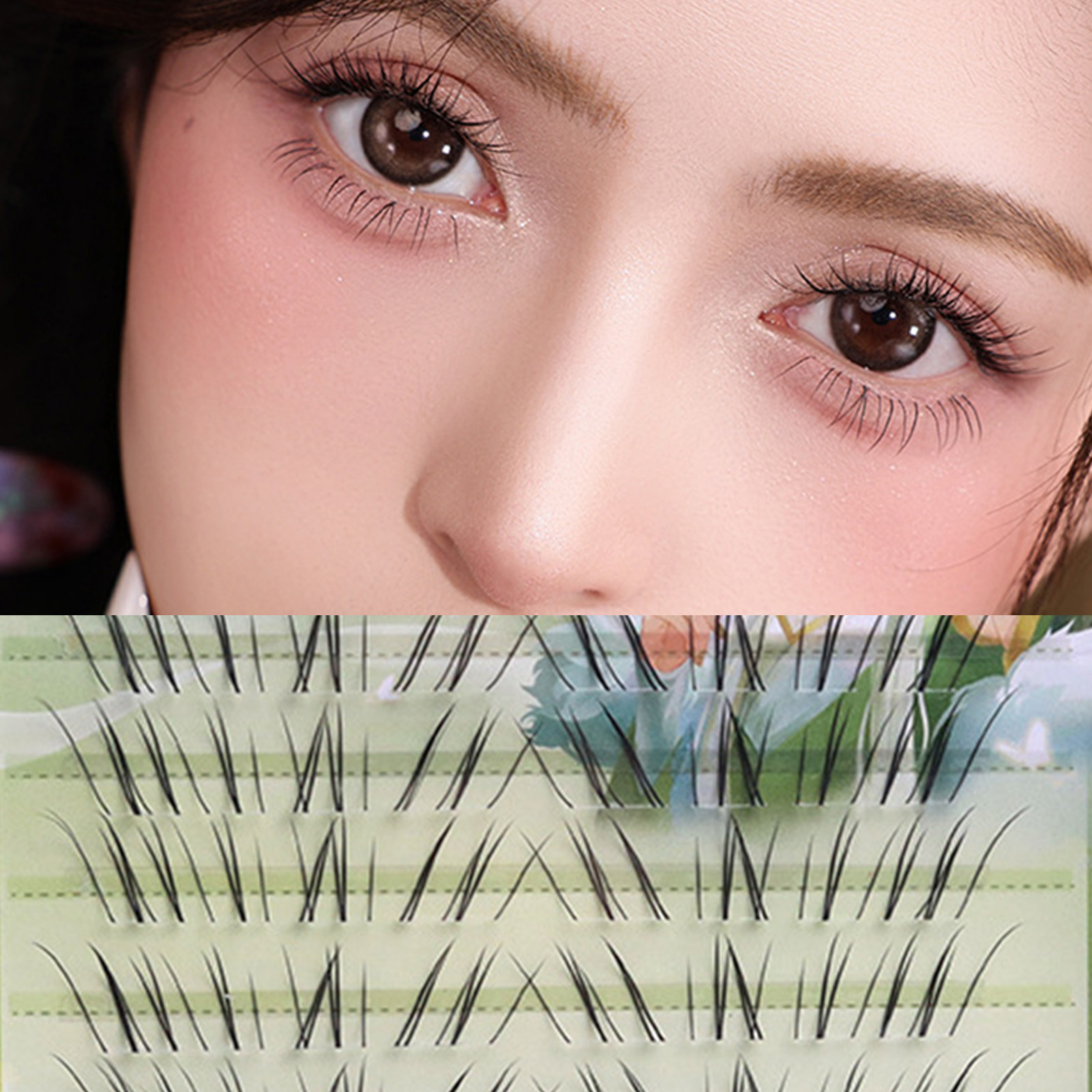 10 Rows Foxes Tail False Eyela - Eyelash Extension In Chinese 评论和价格